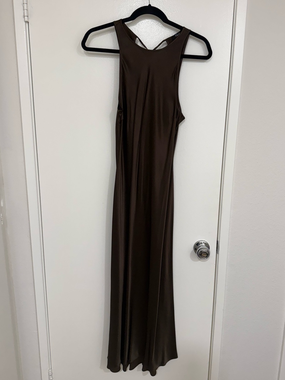 Rails Brown Maxi Dress — Sleek Sleeveless Slip
